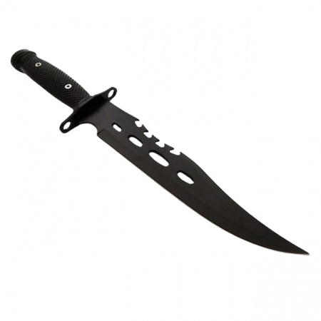 Cutit de vanatoare IdeallStore®, Goldur Blade, 36 cm, negru, husa piele [3]