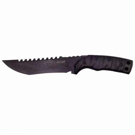 Cutit de vanatoare IdeallStore®, Hazard Blade, negru 31 cm, teaca inclusa [1]