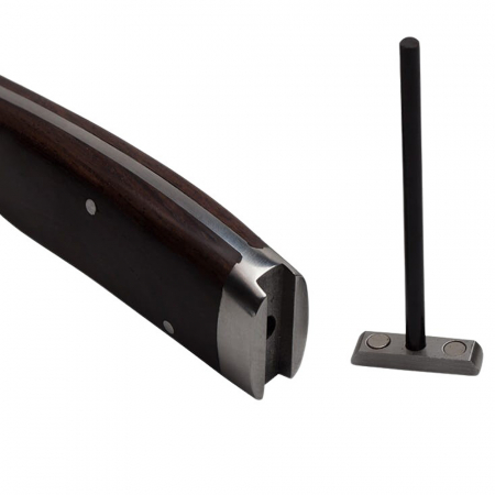 Cutit de vanatoare IdeallStore®, Hunter Swish, otel inoxidabil, 22.5 cm, maro, amnar, teaca inclusa [5]