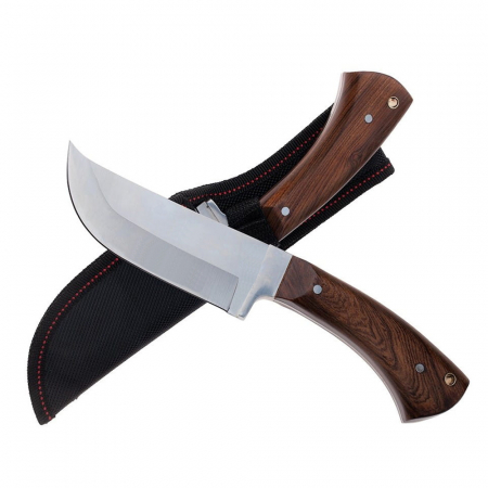 Cutite vanatoare - Cutit de vanatoare IdeallStore®, Jungle Blade, 23.5 cm, otel inoxidabil, maro, teaca inclusa