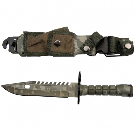 Cutit de vanatoare IdeallStore®, Jungle Blade, 32.5 cm, verde, teaca inclusa
