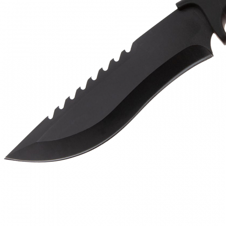 Cutit de vanatoare IdeallStore, Jungle Commander, negru, 27.5 cm, teaca textila inclusa [2]