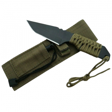 Cutit de vanatoare IdeallStore®, Jungle Guard, negru, 17.5 cm, teaca inclusa [1]