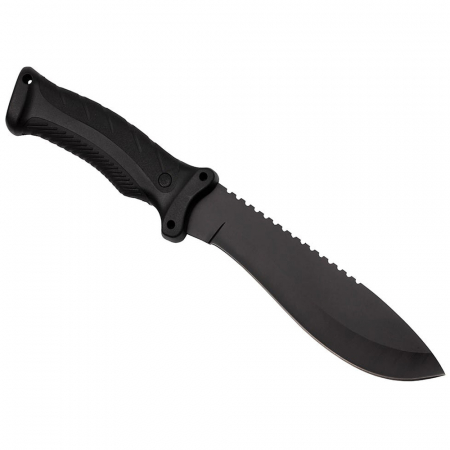 Cutit de vanatoare IdeallStore®, Kukri Madness, otel inoxidabil, 30.5 cm, negru, teaca inclusa [4]