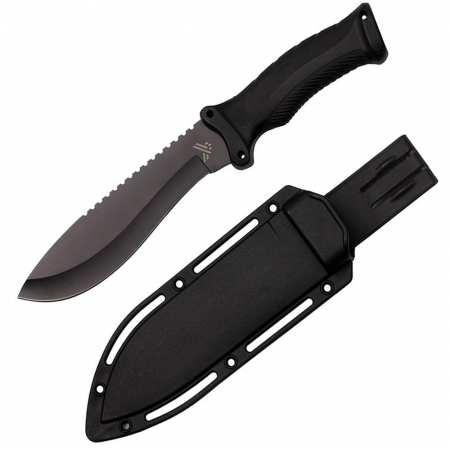 Cutite vanatoare - Cutit de vanatoare IdeallStore®, Kukri Madness, otel inoxidabil, 30.5 cm, negru, teaca inclusa