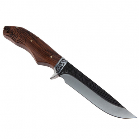 Cutit de vanatoare IdeallStore®, Lion Blade, 25 cm, otel inoxidabil, maro, teaca inclusa [3]