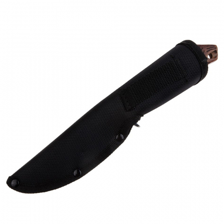 Cutit de vanatoare IdeallStore®, Lion Blade, 25 cm, otel inoxidabil, maro, teaca inclusa [9]