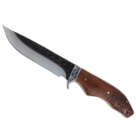 Cutit de vanatoare IdeallStore®, Lion Blade, 25 cm, otel inoxidabil, maro, teaca inclusa [2]