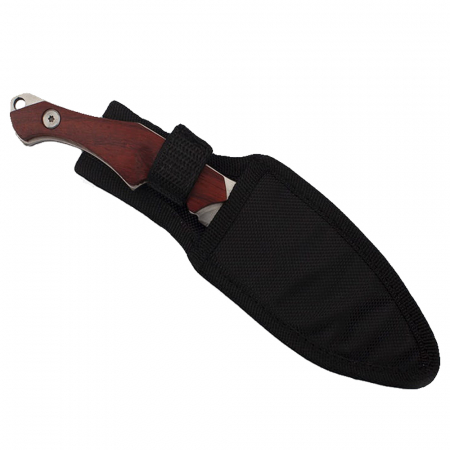 Cutit de vanatoare IdeallStore, Little Helper, 20.5 cm, argintiu, teaca inclusa [4]