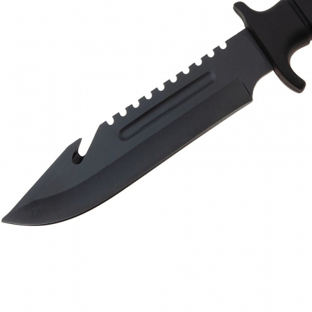Cutit de vanatoare IdeallStore®, Military Assault, 29 cm, negru, teaca inclusa [2]