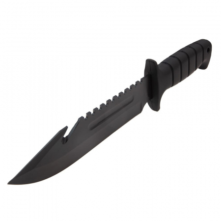 Cutit de vanatoare IdeallStore®, Military Assault, 29 cm, negru, teaca inclusa [6]