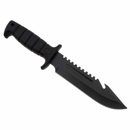Cutit de vanatoare IdeallStore®, Military Assault, 29 cm, negru, teaca inclusa [4]