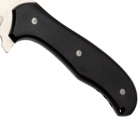 Cutit de vanatoare IdeallStore®, Old Future, otel inoxidabil, 25 cm, negru, teaca inclusa [5]