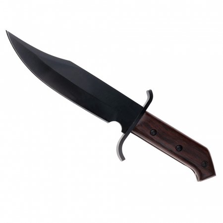 Cutit de vanatoare IdeallStore®, Pilgrim Dagger, 33 cm, otel inoxidabil, negru, husa inclusa [2]