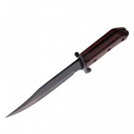 Cutit de vanatoare IdeallStore®, Pilgrim Dagger, 33 cm, otel inoxidabil, negru, husa inclusa [4]
