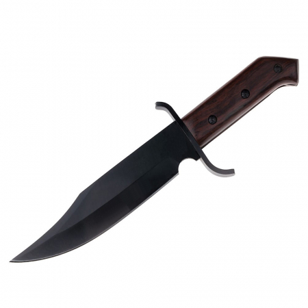 Cutit de vanatoare IdeallStore®, Pilgrim Dagger, 33 cm, otel inoxidabil, negru, husa inclusa [1]