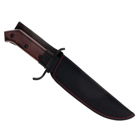 Cutit de vanatoare IdeallStore®, Pilgrim Dagger, 33 cm, otel inoxidabil, negru, husa inclusa [9]