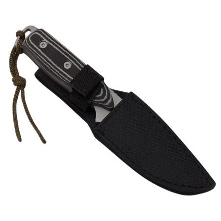 Cutit de vanatoare IdeallStore®, Polish Legacy, otel inoxidabil, 21 cm, negru, teaca inclusa [6]