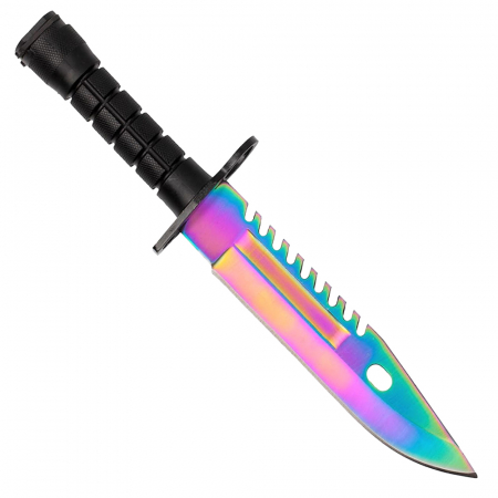 Cutit de vanatoare IdeallStore®, Rainbow Spirit, multicolor, 32.5 cm, teaca inclusa [5]