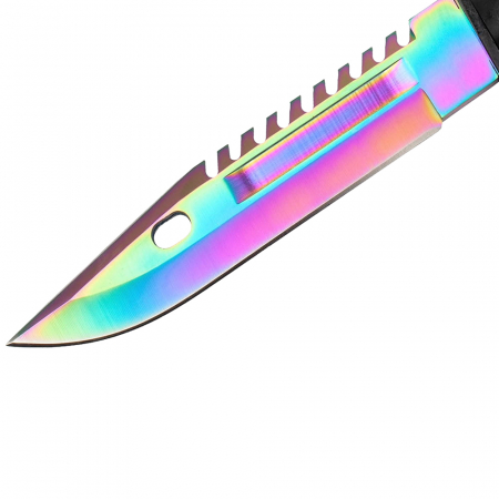 Cutit de vanatoare IdeallStore®, Rainbow Spirit, multicolor, 32.5 cm, teaca inclusa [3]