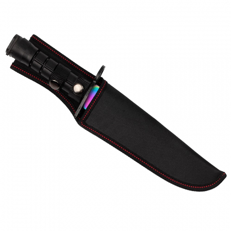 Cutit de vanatoare IdeallStore®, Rainbow Spirit, multicolor, 32.5 cm, teaca inclusa [10]