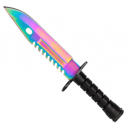 Cutit de vanatoare IdeallStore®, Rainbow Spirit, multicolor, 32.5 cm, teaca inclusa [6]