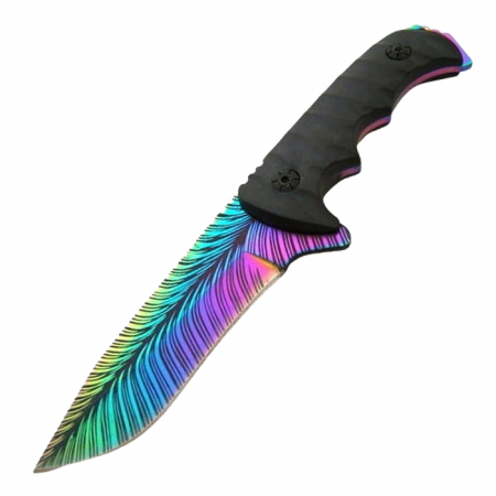 Cutit de vanatoare IdeallStore®, Safari Mix, 23 cm, multicolor, teaca inclusa [1]