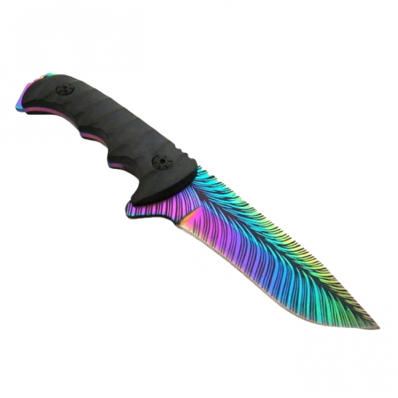 Cutit de vanatoare IdeallStore®, Safari Mix, 23 cm, multicolor, teaca inclusa [5]