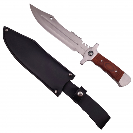 Cutite vanatoare - Cutit de vanatoare IdeallStore®, Silver Saber, gri, 35 cm, teaca inclusa