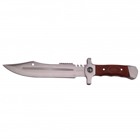 Cutit de vanatoare IdeallStore®, Silver Saber, gri, 35 cm, teaca inclusa [1]