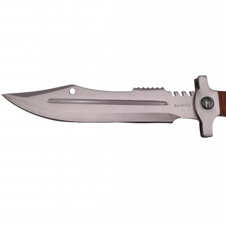 Cutit de vanatoare IdeallStore®, Silver Saber, gri, 35 cm, teaca inclusa [3]