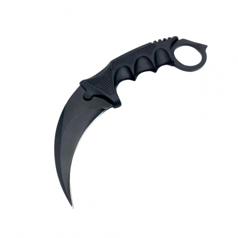SPORT & TIMP LIBER - Cutit karambit de vanatoare IdeallStore®, Comando Specialist, teaca si snur de agatat, 18.5 cm, negru