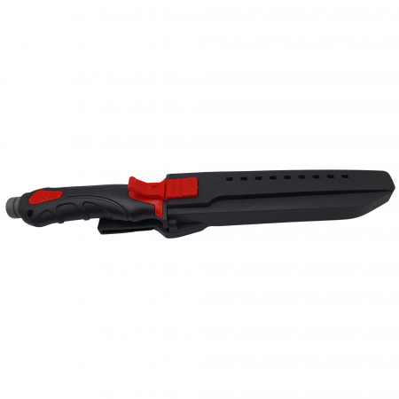 Cutit de vanatoare IdeallStore®, Survival Blade, otel inoxidabil, 34.5 cm, negru, teaca inclusa [5]