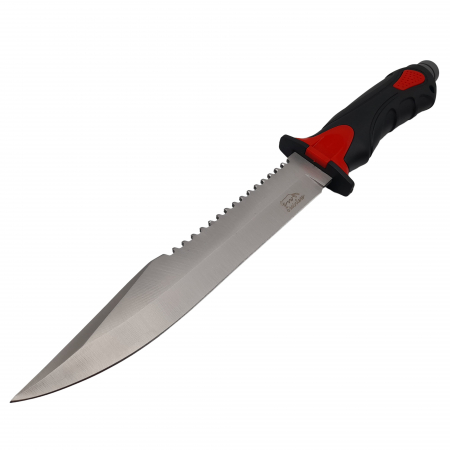Cutit de vanatoare IdeallStore®, Survival Blade, otel inoxidabil, 34.5 cm, negru, teaca inclusa [2]