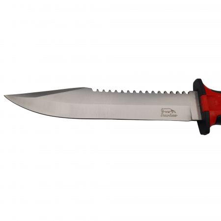 Cutit de vanatoare IdeallStore®, Survival Blade, otel inoxidabil, 34.5 cm, negru, teaca inclusa [4]
