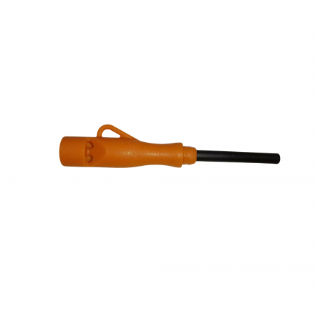 Cutit de vanatoare IdeallStore®, Survival King, 21.5 cm, otel inoxidabil, portocaliu, husa inclusa [6]