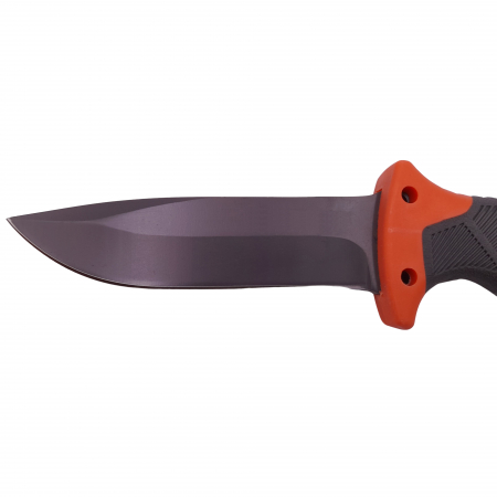 Cutit de vanatoare IdeallStore®, Survival King, 25 cm, otel inoxidabil, portocaliu, husa inclusa [4]