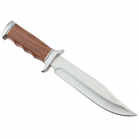 Cutit de vanatoare IdeallStore®, Survival Nature, 31.5 cm, otel inoxidabil, maro, teaca inclusa [2]