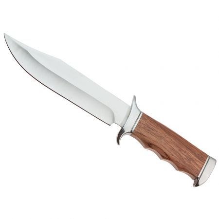 Cutit de vanatoare IdeallStore®, Survival Nature, 31.5 cm, otel inoxidabil, maro, teaca inclusa [3]