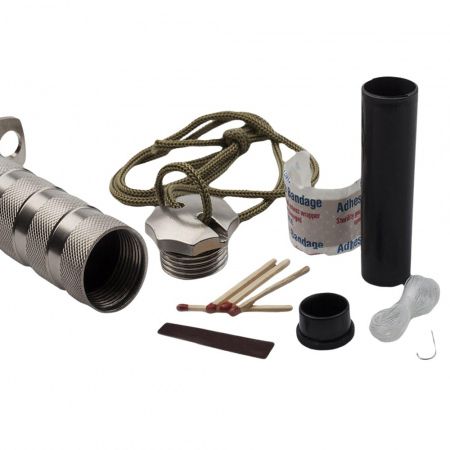 Cutit de vanatoare IdeallStore®, Survival Pursuit, 35 cm, otel inoxidabil, argintiu, teaca inclusa [4]