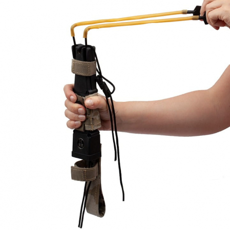 Cutit de vanatoare IdeallStore®, Thunder Sound, otel inoxidabil, 30 cm, bej, teaca inclusa [8]