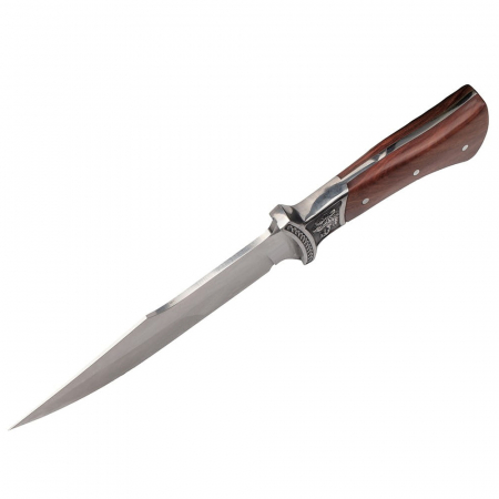 Cutit de vanatoare IdeallStore®, Tiger Blade, 30.5 cm, otel inoxidabil, maro, teaca inclusa [4]