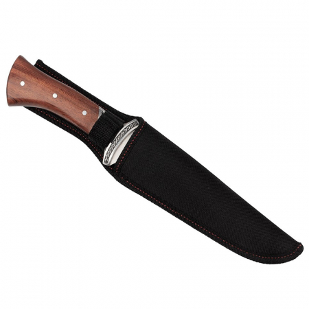 Cutit de vanatoare IdeallStore®, Tiger Blade, 30.5 cm, otel inoxidabil, maro, teaca inclusa [8]