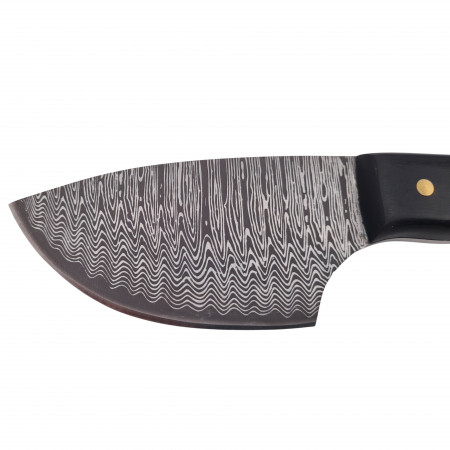 Cutit de vanatoare IdeallStore®, Tribal Chief, 20 cm, otel inoxidabil, negru, teaca piele ecologica [4]