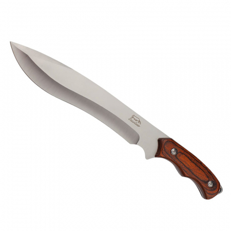 Cutit de vanatoare IdeallStore®, True Survivor, 38 cm, otel inoxidabil, maro, teaca inclusa [0]