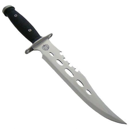 Cutit de vanatoare IdeallStore®, Unity Blade, 36 cm, argintiu, teaca piele inclusa [2]