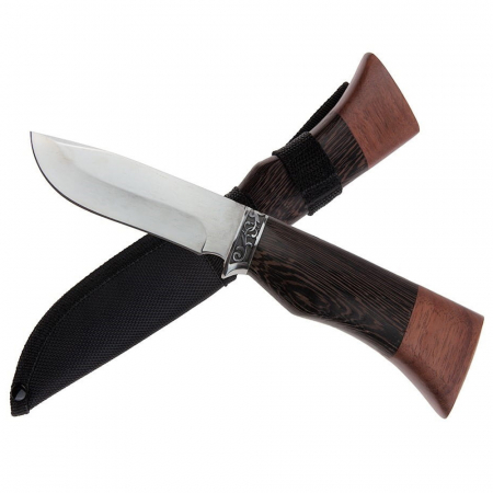 SPORT & TIMP LIBER - Cutit de vanatoare IdeallStore®, Woodland Spirit, otel inoxidabil, lemn, 23 cm, maro