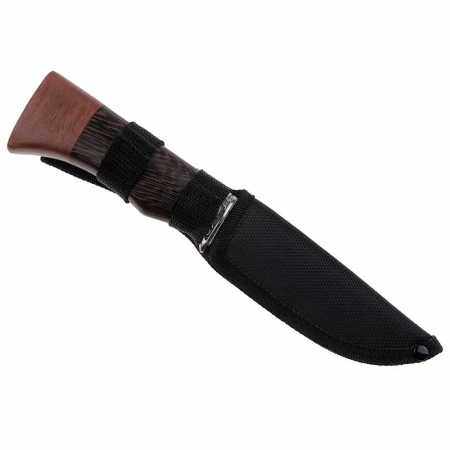 Cutit de vanatoare IdeallStore®, Woodland Spirit, otel inoxidabil, lemn, 23 cm, maro [2]