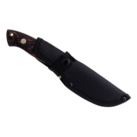 Set doua cutite de vanatoare, otel inoxidabil 420, maner din lemn, husa cordura, 20 cm [5]