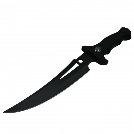 Cutit de vanatoare, Vendetta Knife, otel inoxidabil, negru, 31.5 cm, toc inclus [1]